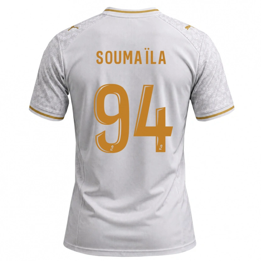 Danxen Niño Camiseta Soumaïla Sylla #94 Blanco Gris Dorado 2ª Equipación 2026/27 La Camisa México