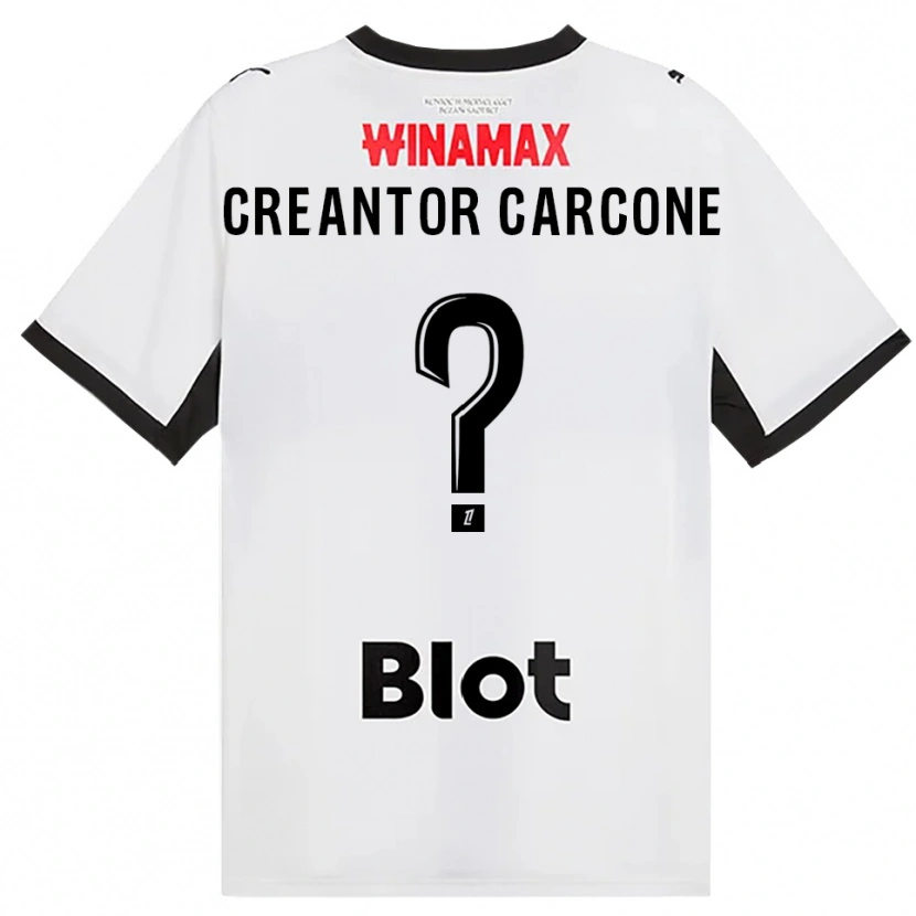 Danxen Niño Camiseta Marlon Creantor Carcone #0 Negro Blanco Rojo 2ª Equipación 2026/27 La Camisa México