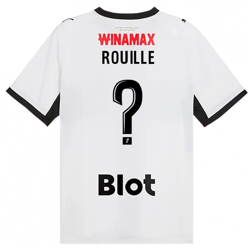 Danxen Niño Camiseta Léo Rouillé #0 Negro Blanco Rojo 2ª Equipación 2026/27 La Camisa México