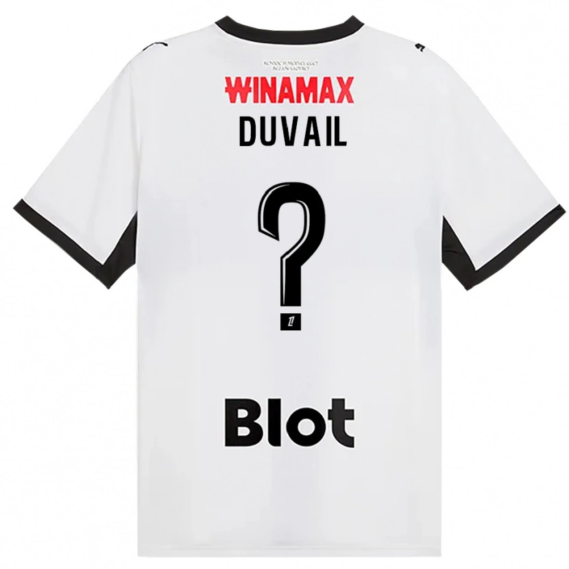 Danxen Niño Camiseta Jules Duvail #0 Negro Blanco Rojo 2ª Equipación 2026/27 La Camisa México