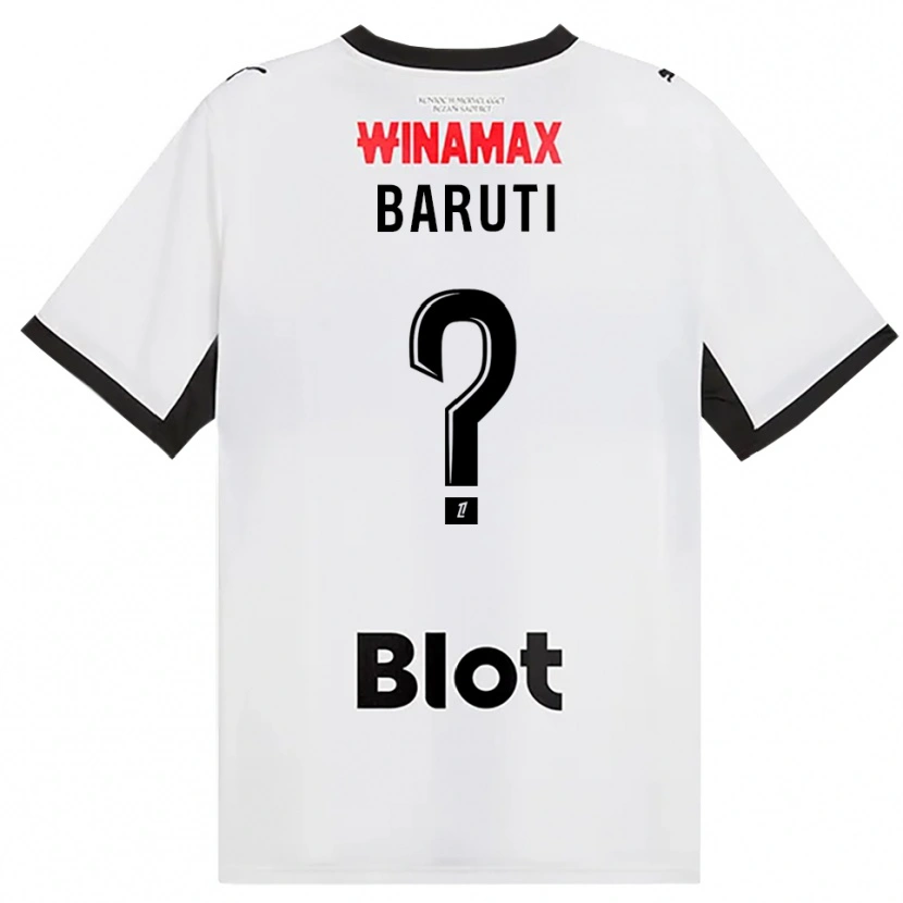 Danxen Niño Camiseta Kelian Baruti #0 Negro Blanco Rojo 2ª Equipación 2026/27 La Camisa México