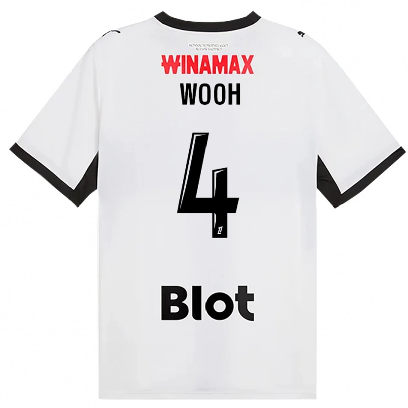 Danxen Niño Camiseta Christopher Wooh #4 Negro Blanco Rojo 2ª Equipación 2026/27 La Camisa México
