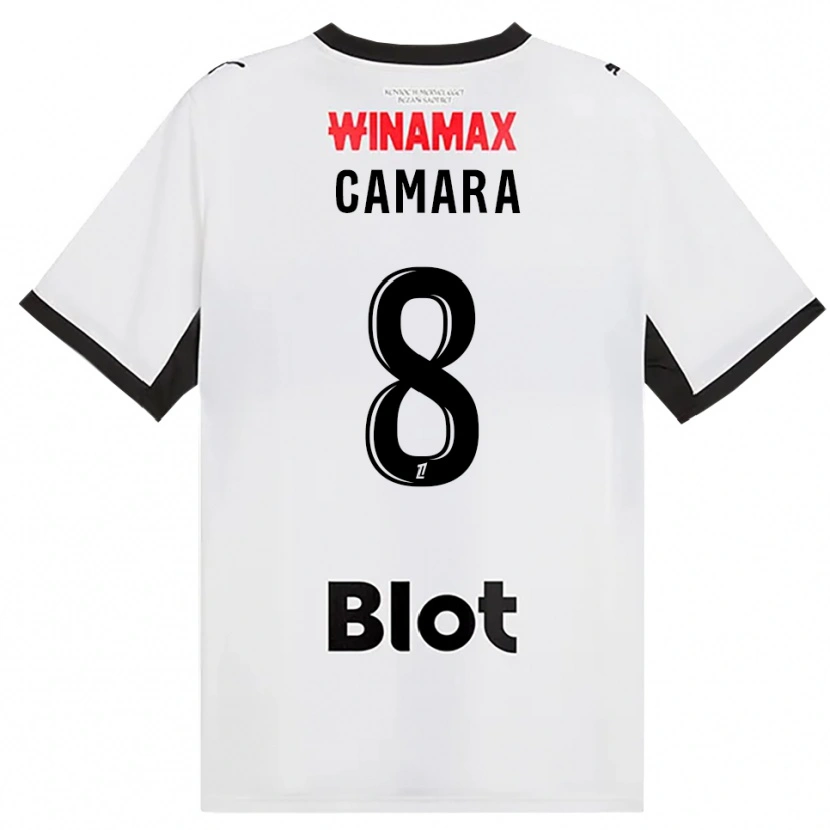 Danxen Niño Camiseta Yaya Camara #8 Negro Blanco Rojo 2ª Equipación 2026/27 La Camisa México