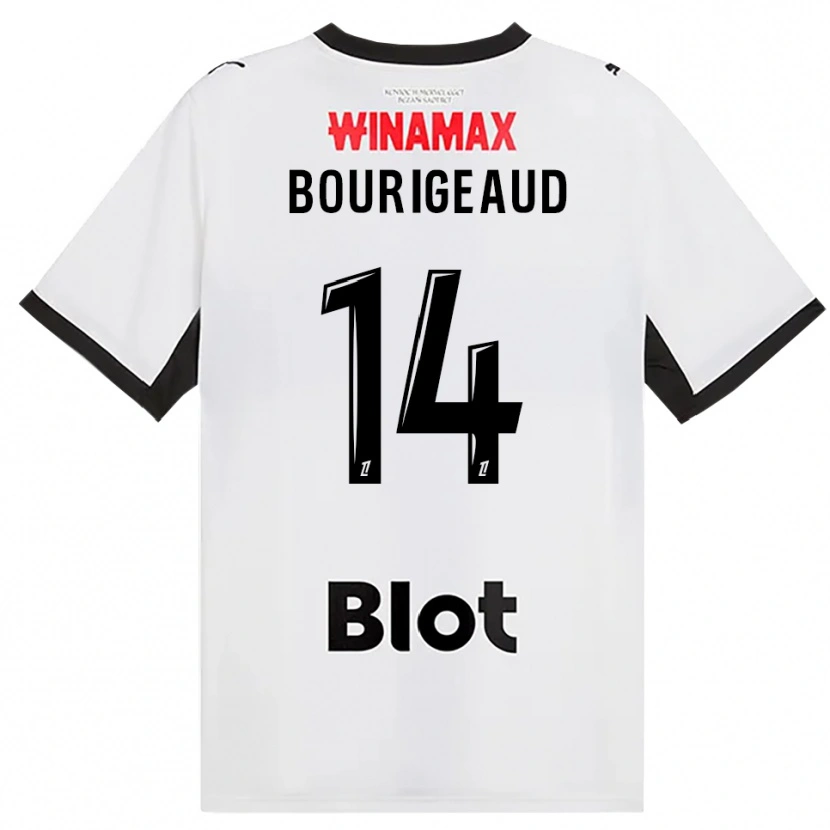 Danxen Niño Camiseta Benjamin Bourigeaud #14 Negro Blanco Rojo 2ª Equipación 2026/27 La Camisa México