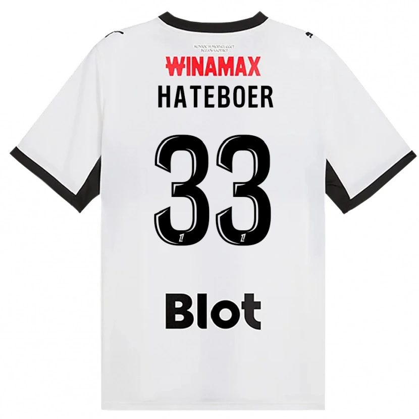 Danxen Niño Camiseta Hans Hateboer #33 Negro Blanco Rojo 2ª Equipación 2026/27 La Camisa México