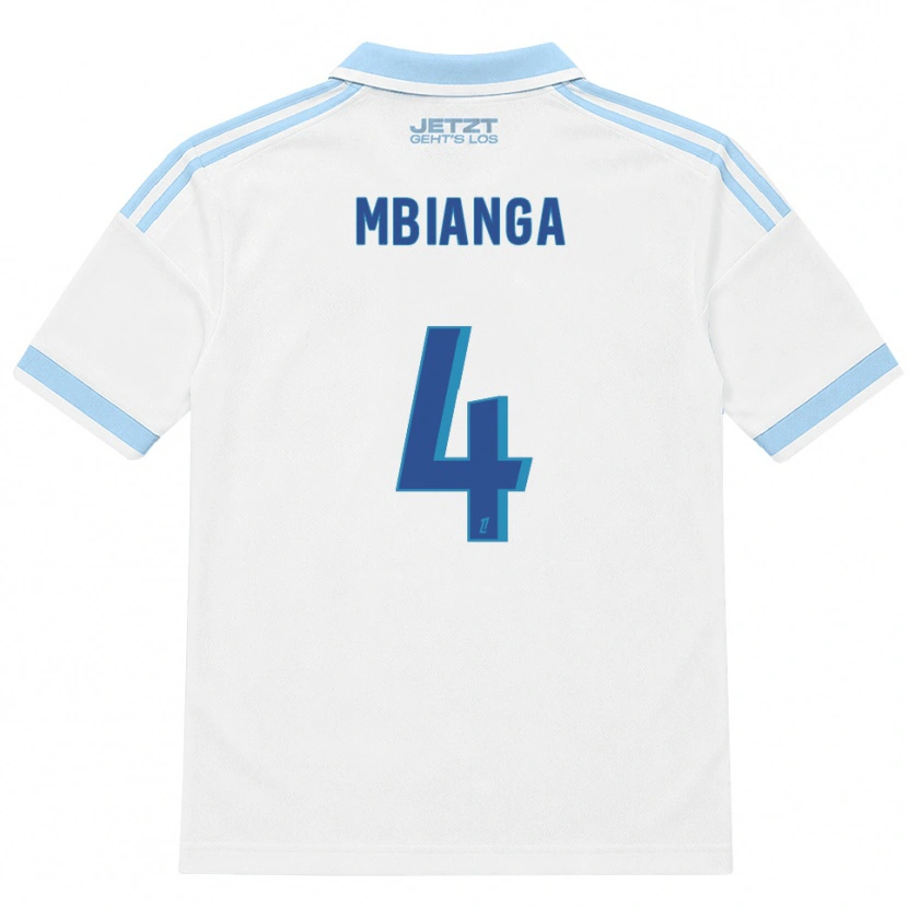 Danxen Niño Camiseta Yvan Mbianga #4 Azul Cielo Claro Blanco Rojo 2ª Equipación 2026/27 La Camisa México