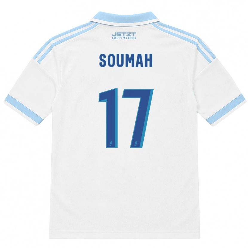 Danxen Niño Camiseta Malick Soumah #17 Azul Cielo Claro Blanco Rojo 2ª Equipación 2026/27 La Camisa México