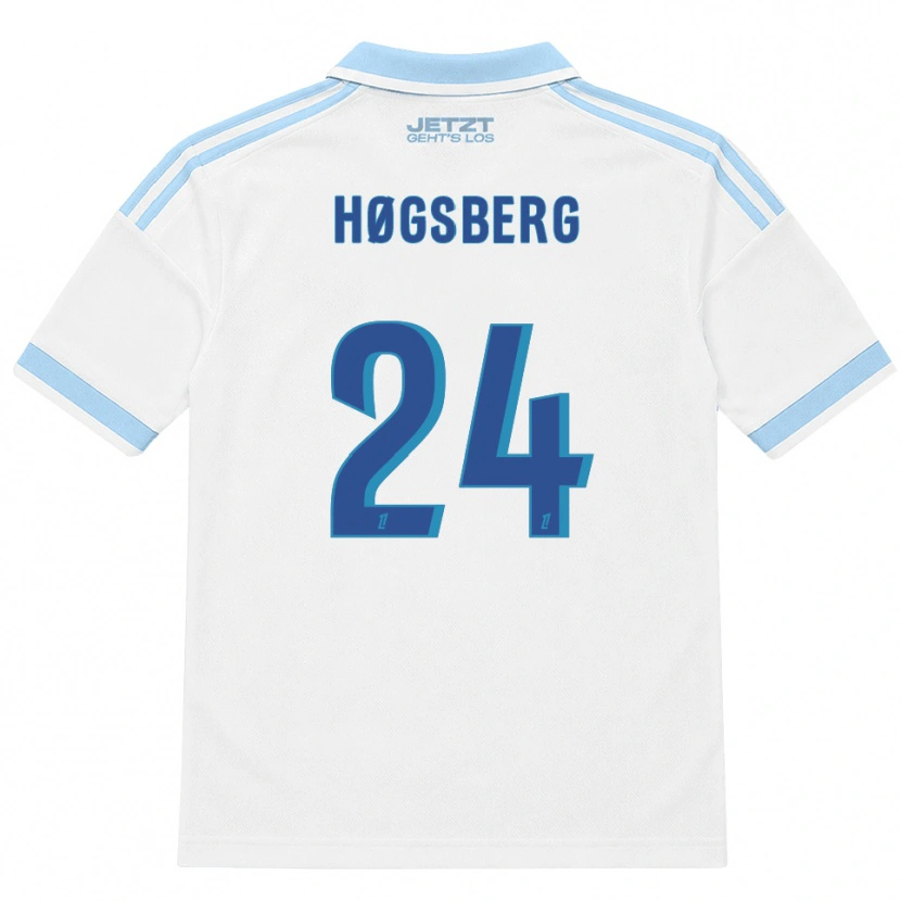 Danxen Niño Camiseta Lucas Høgsberg #24 Azul Cielo Claro Blanco Rojo 2ª Equipación 2026/27 La Camisa México