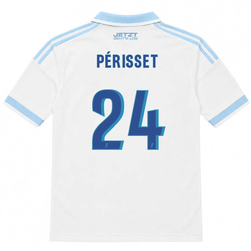 Danxen Niño Camiseta Ève Périsset #24 Azul Cielo Claro Blanco Rojo 2ª Equipación 2026/27 La Camisa México