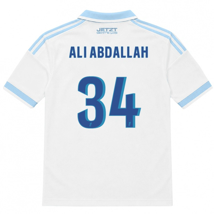 Danxen Niño Camiseta Aboubacar Ali Abdallah #34 Azul Cielo Claro Blanco Rojo 2ª Equipación 2026/27 La Camisa México