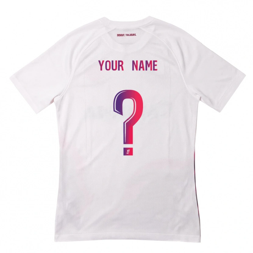 Danxen Niño Camiseta Su Nombre #0 Blanco Rosa Morado 2ª Equipación 2026/27 La Camisa México