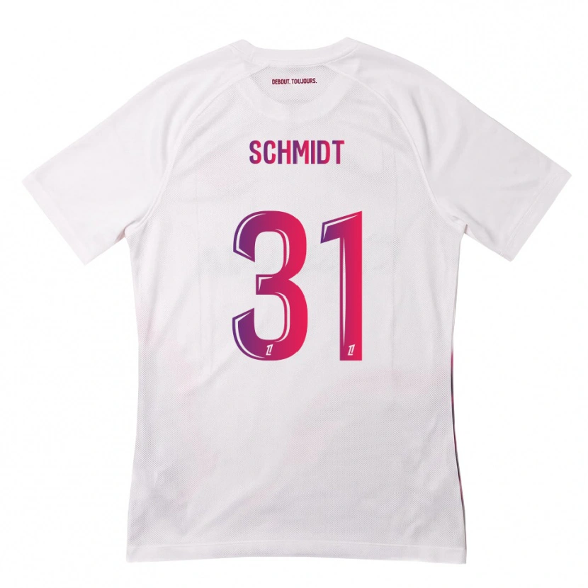 Danxen Niño Camiseta Niklas Schmidt #31 Blanco Rosa Morado 2ª Equipación 2026/27 La Camisa México