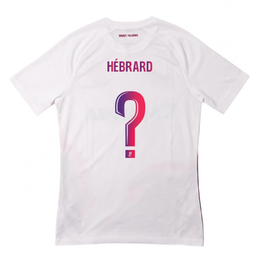 Danxen Niño Camiseta Frédéric Hébrard #0 Blanco Rosa Morado 2ª Equipación 2026/27 La Camisa México