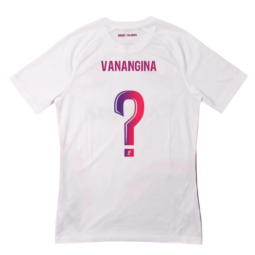 Danxen Niño Camiseta Mechack Niombo Vanangina #0 Blanco Rosa Morado 2ª Equipación 2026/27 La Camisa México