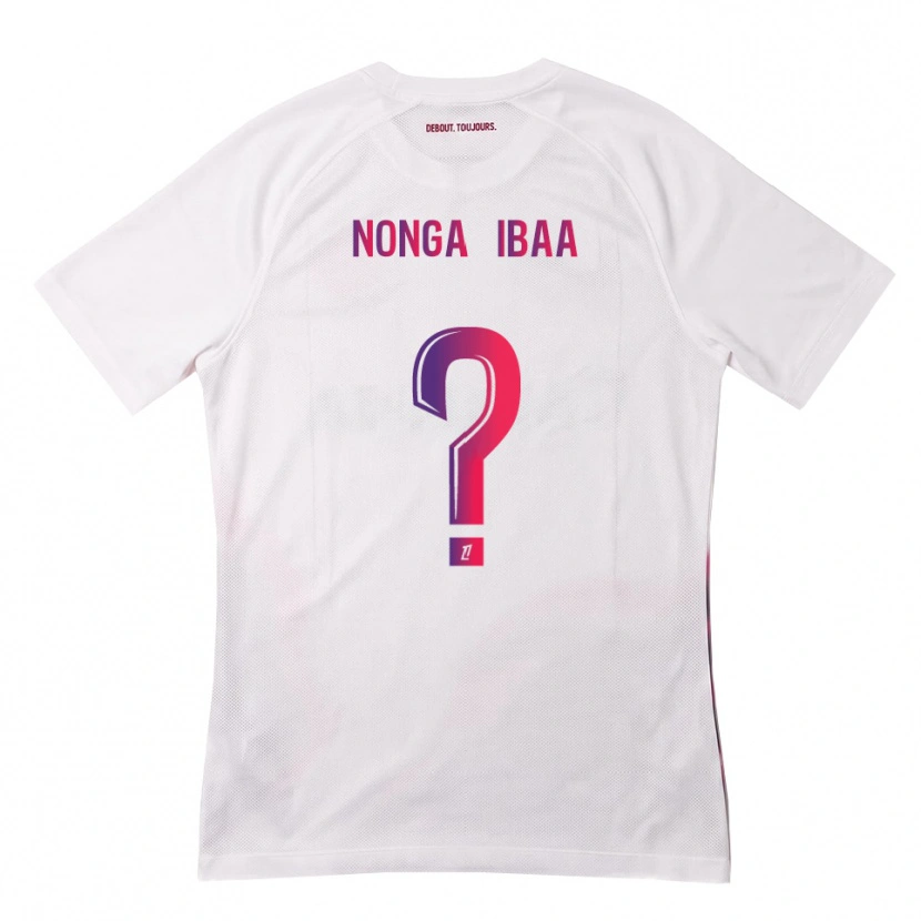 Danxen Niño Camiseta Alou Nonga Ibaa #0 Blanco Rosa Morado 2ª Equipación 2026/27 La Camisa México
