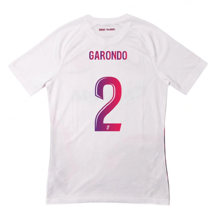 Danxen Niño Camiseta Thibaud Garondo #2 Blanco Rosa Morado 2ª Equipación 2026/27 La Camisa México