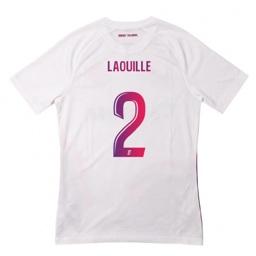 Danxen Niño Camiseta Rafaël Laouille #2 Blanco Rosa Morado 2ª Equipación 2026/27 La Camisa México
