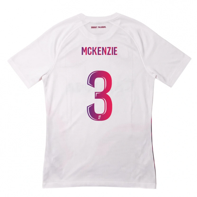 Danxen Niño Camiseta Mark Mckenzie #3 Blanco Rosa Morado 2ª Equipación 2026/27 La Camisa México
