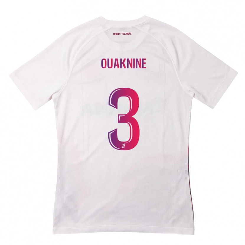 Danxen Niño Camiseta Jules Ouaknine #3 Blanco Rosa Morado 2ª Equipación 2026/27 La Camisa México