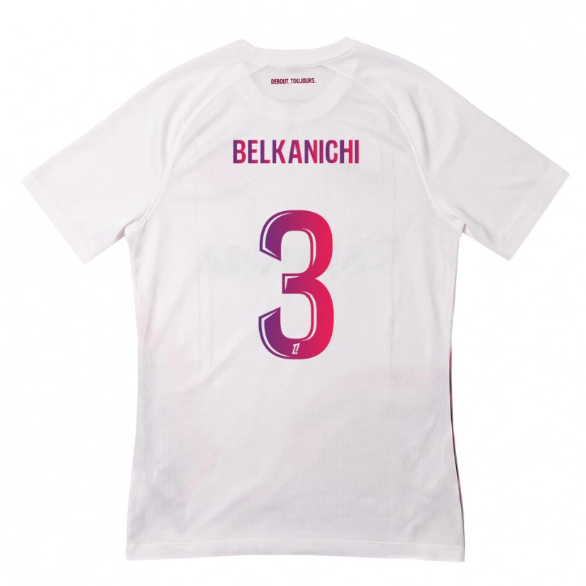 Danxen Niño Camiseta Anas Belkanichi #3 Blanco Rosa Morado 2ª Equipación 2026/27 La Camisa México