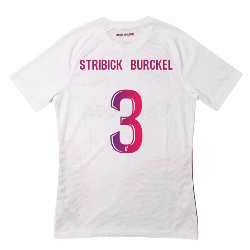Danxen Niño Camiseta Laetitia Stribick-Burckel #3 Blanco Rosa Morado 2ª Equipación 2026/27 La Camisa México