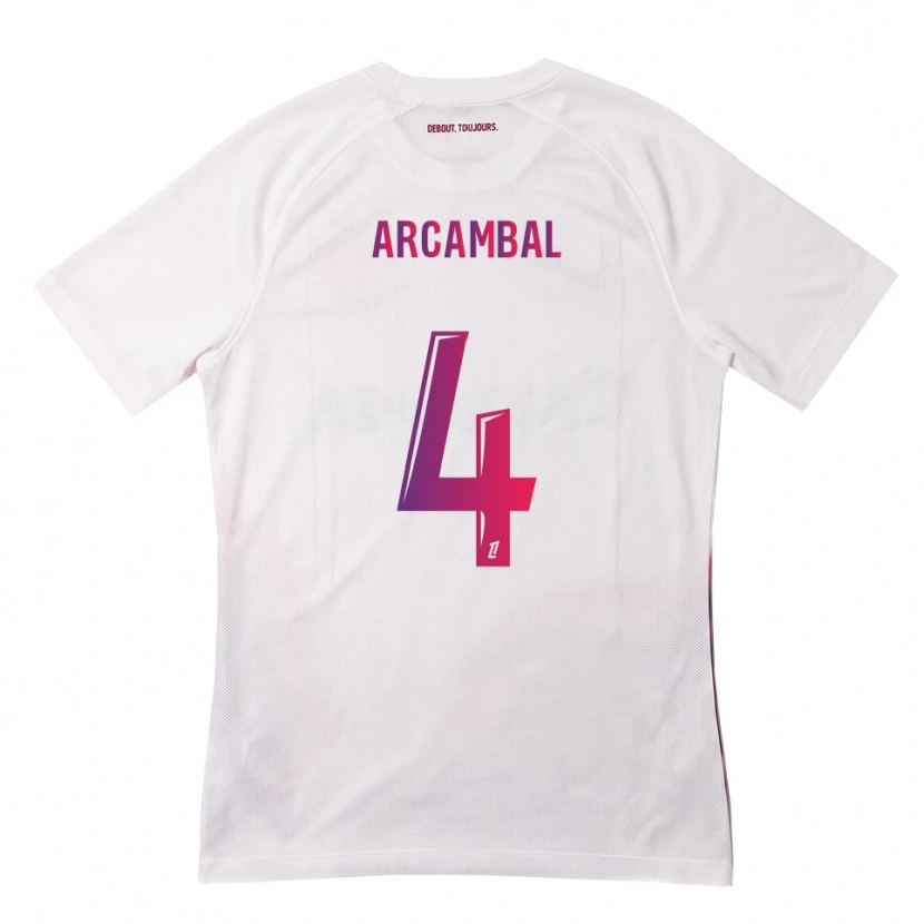 Danxen Niño Camiseta Anais Arcambal #4 Blanco Rosa Morado 2ª Equipación 2026/27 La Camisa México