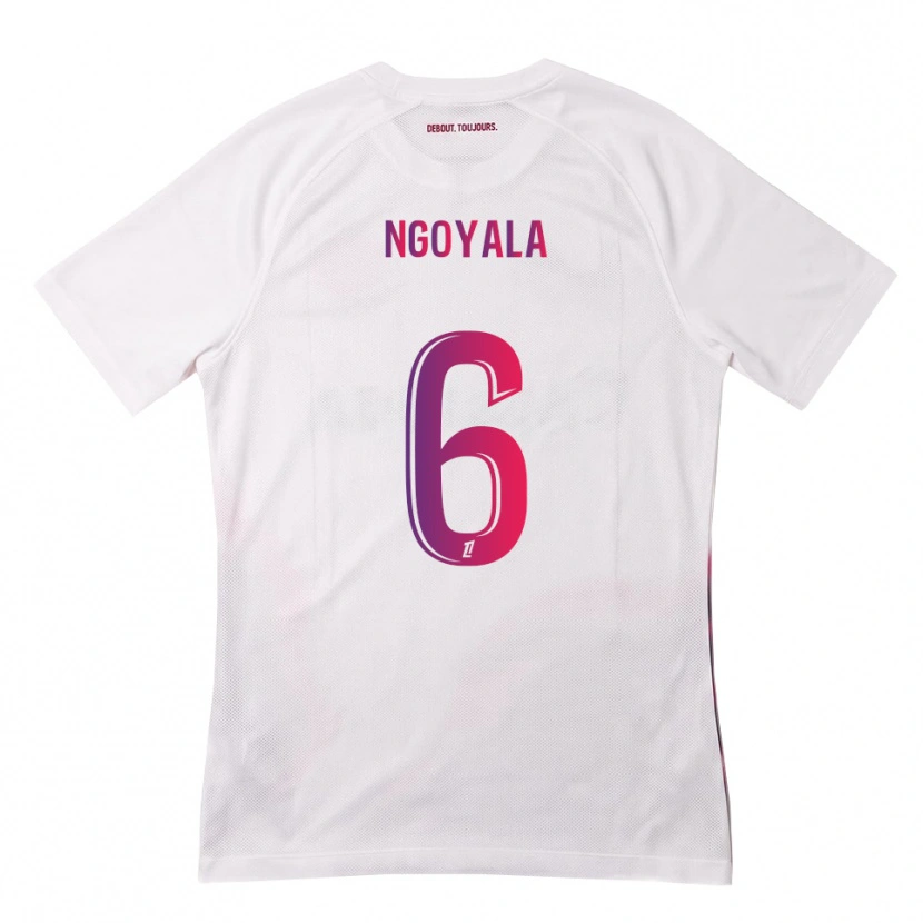 Danxen Niño Camiseta Frédéric Efuele Ngoyala #6 Blanco Rosa Morado 2ª Equipación 2026/27 La Camisa México