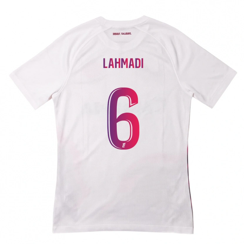 Danxen Niño Camiseta Noah Lahmadi #6 Blanco Rosa Morado 2ª Equipación 2026/27 La Camisa México