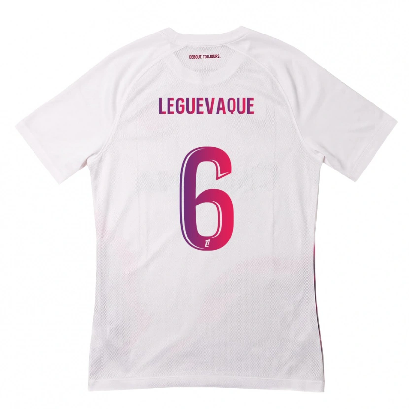 Danxen Niño Camiseta Laurie Leguevaque #6 Blanco Rosa Morado 2ª Equipación 2026/27 La Camisa México