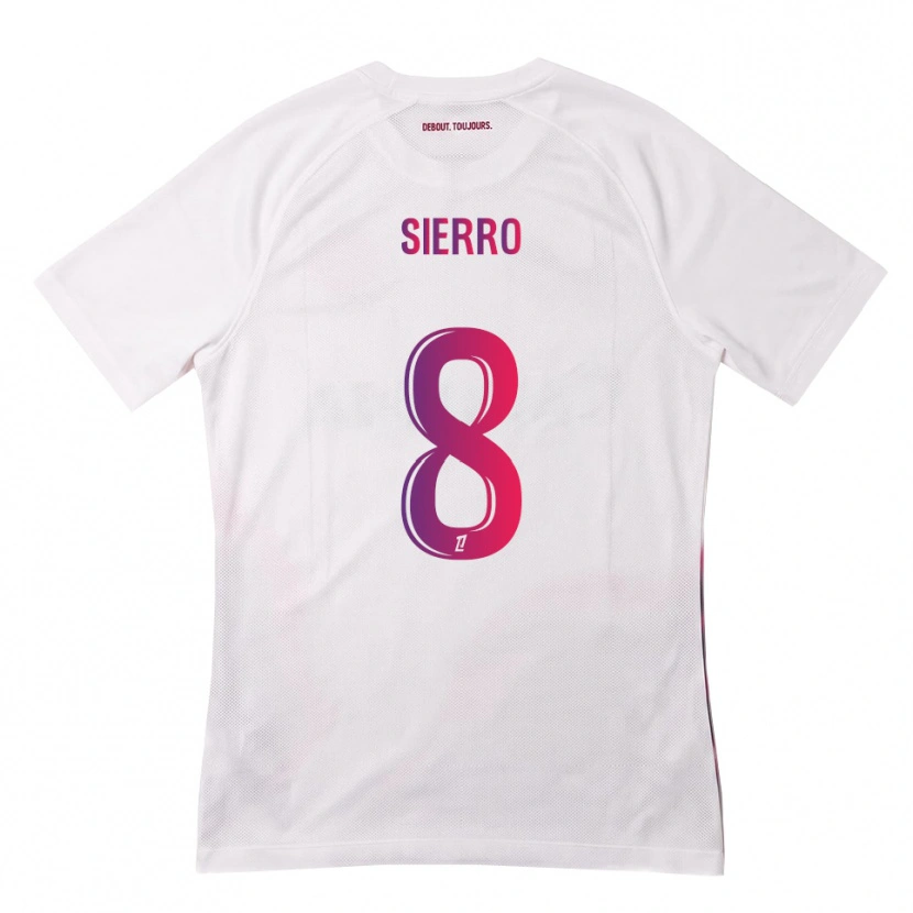 Danxen Niño Camiseta Vincent Sierro #8 Blanco Rosa Morado 2ª Equipación 2026/27 La Camisa México