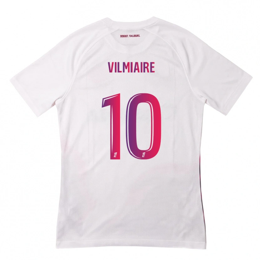 Danxen Niño Camiseta Kelly Vilmiaire #10 Blanco Rosa Morado 2ª Equipación 2026/27 La Camisa México