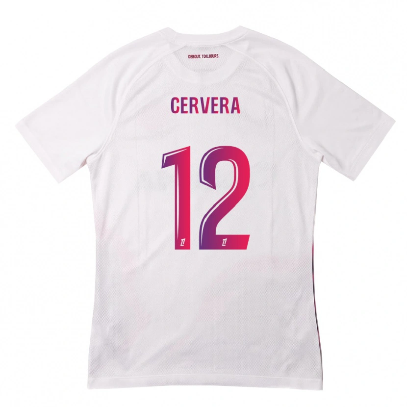 Danxen Niño Camiseta Laurianne Cervera #12 Blanco Rosa Morado 2ª Equipación 2026/27 La Camisa México