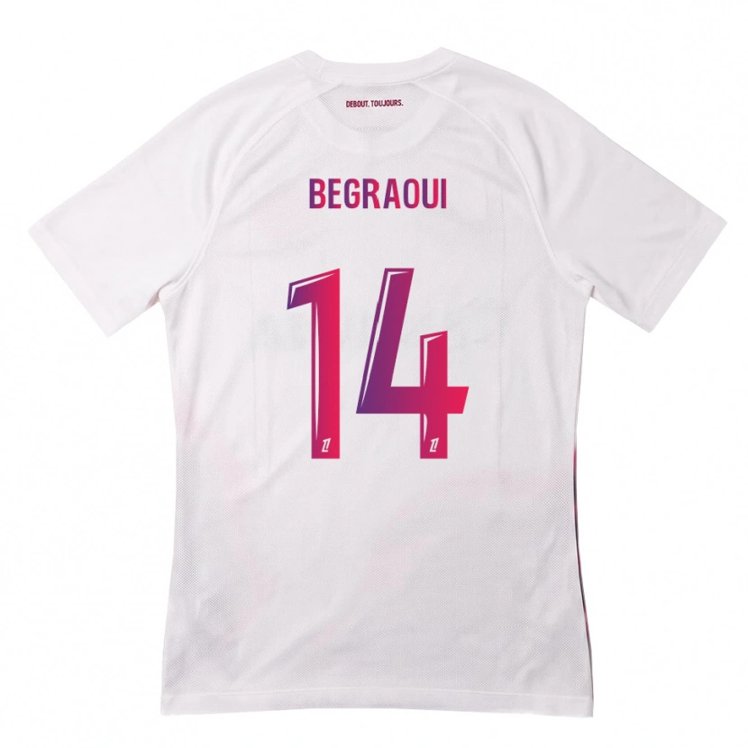 Danxen Niño Camiseta Yanis Begraoui #14 Blanco Rosa Morado 2ª Equipación 2026/27 La Camisa México