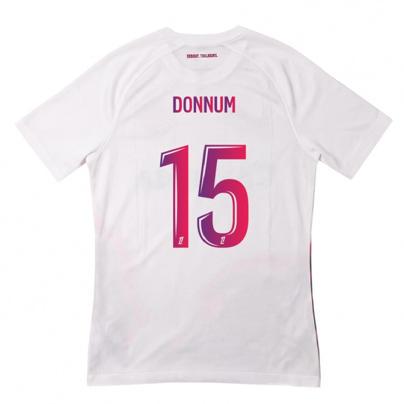 Danxen Niño Camiseta Aron Dønnum #15 Blanco Rosa Morado 2ª Equipación 2026/27 La Camisa México