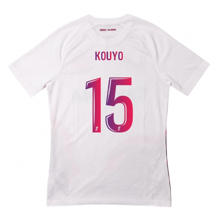 Danxen Niño Camiseta Dan Kouyo #15 Blanco Rosa Morado 2ª Equipación 2026/27 La Camisa México
