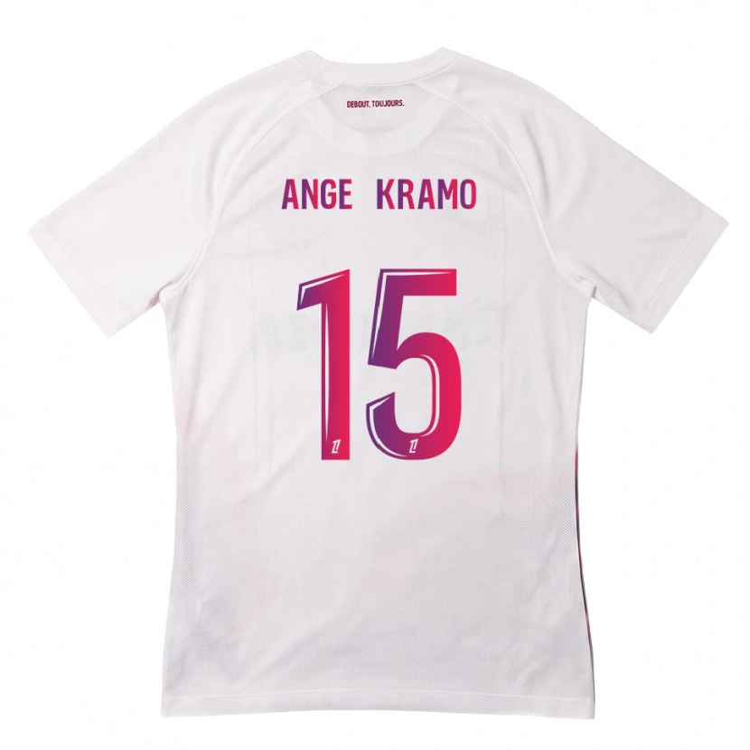 Danxen Niño Camiseta Marie Ange Kramo #15 Blanco Rosa Morado 2ª Equipación 2026/27 La Camisa México