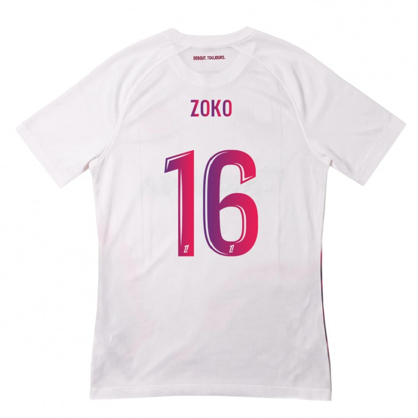 Danxen Niño Camiseta Nathan Zoko #16 Blanco Rosa Morado 2ª Equipación 2026/27 La Camisa México