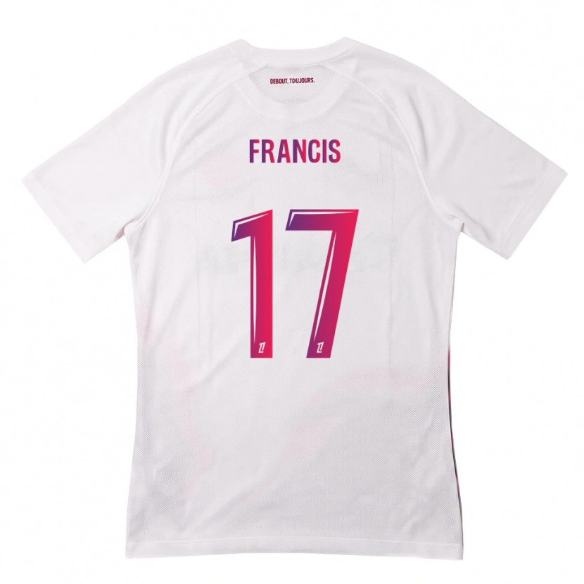 Danxen Niño Camiseta Abu Francis #17 Blanco Rosa Morado 2ª Equipación 2026/27 La Camisa México