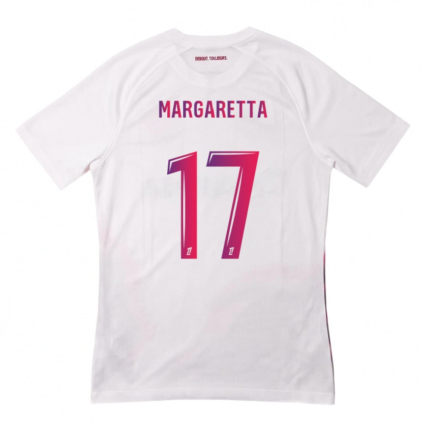 Danxen Niño Camiseta Jessica Margaretta #17 Blanco Rosa Morado 2ª Equipación 2026/27 La Camisa México
