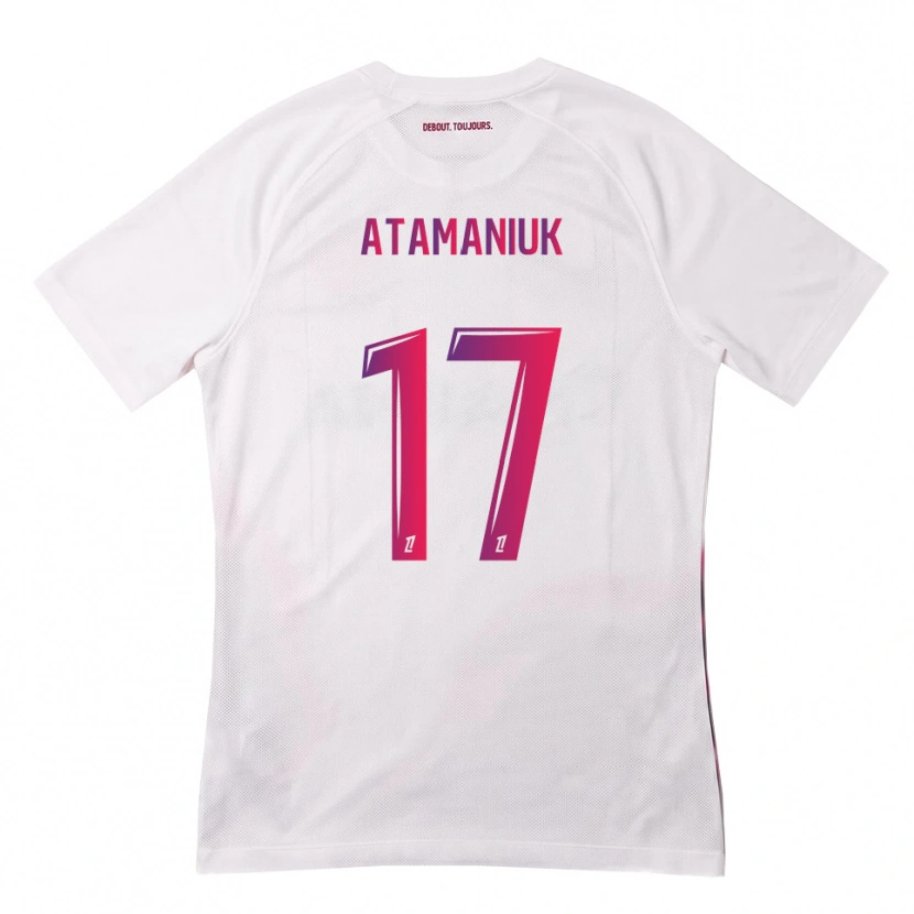Danxen Niño Camiseta Alexandra Atamaniuk #17 Blanco Rosa Morado 2ª Equipación 2026/27 La Camisa México