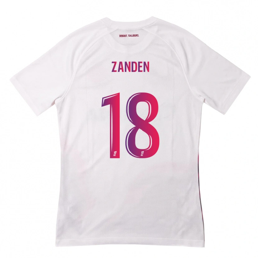 Danxen Niño Camiseta Oliver Zandén #18 Blanco Rosa Morado 2ª Equipación 2026/27 La Camisa México