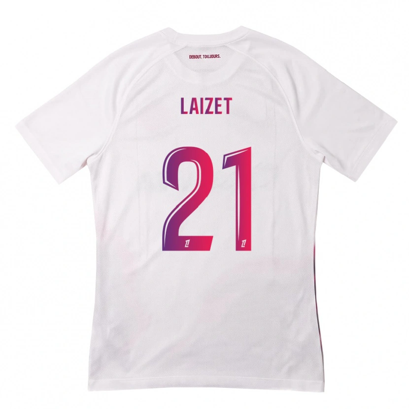 Danxen Niño Camiseta Emma Laizet #21 Blanco Rosa Morado 2ª Equipación 2026/27 La Camisa México