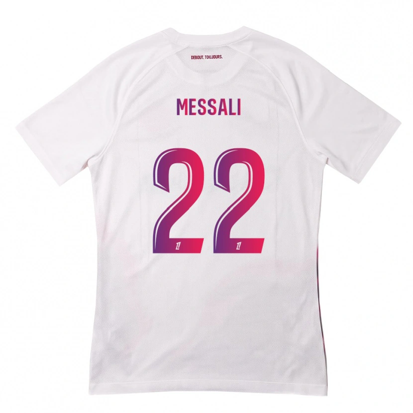 Danxen Niño Camiseta Rafik Messali #22 Blanco Rosa Morado 2ª Equipación 2026/27 La Camisa México