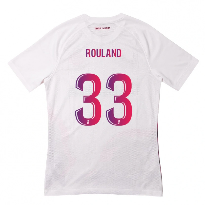 Danxen Niño Camiseta Prune Rouland #33 Blanco Rosa Morado 2ª Equipación 2026/27 La Camisa México