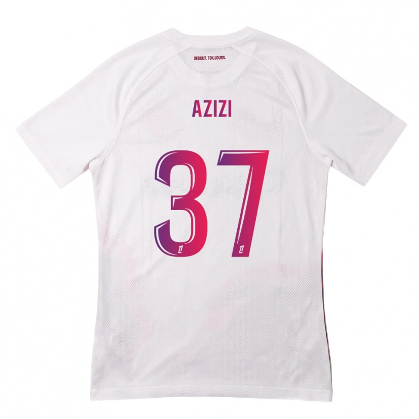 Danxen Niño Camiseta Ilyas Azizi #37 Blanco Rosa Morado 2ª Equipación 2026/27 La Camisa México