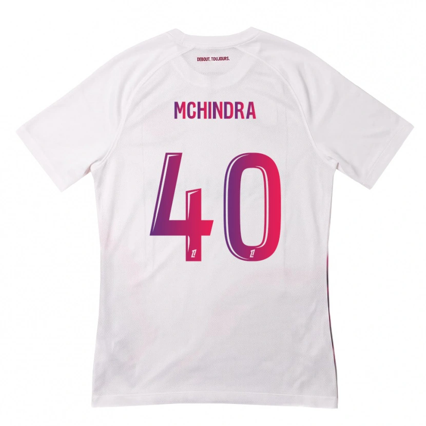 Danxen Niño Camiseta Naime Said Mchindra #40 Blanco Rosa Morado 2ª Equipación 2026/27 La Camisa México