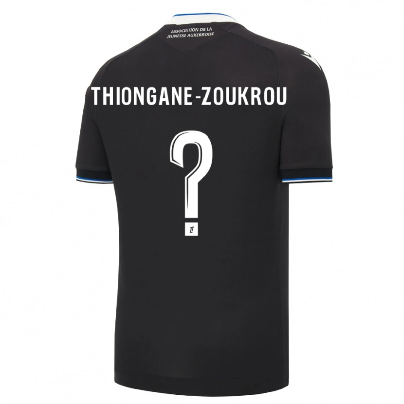 Danxen Niño Camiseta Ackah-Tidiane Zoukrou #0 Negro Azul Blanco 2ª Equipación 2026/27 La Camisa México