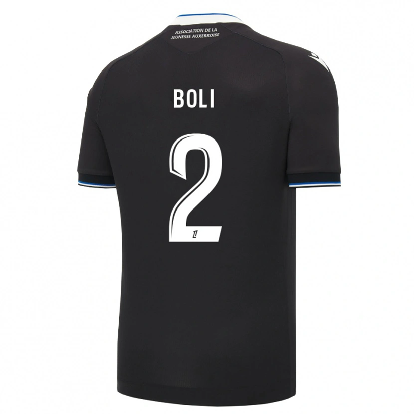 Danxen Niño Camiseta Franck Boli #2 Negro Azul Blanco 2ª Equipación 2026/27 La Camisa México