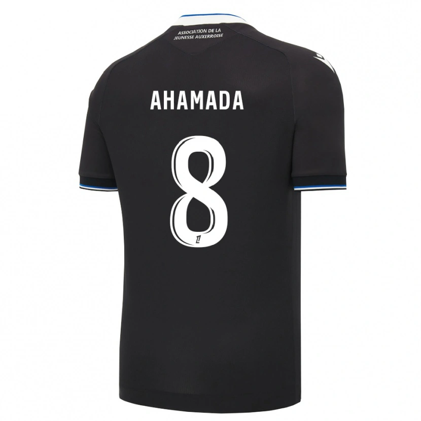 Danxen Niño Camiseta Naouirou Ahamada #8 Negro Azul Blanco 2ª Equipación 2026/27 La Camisa México