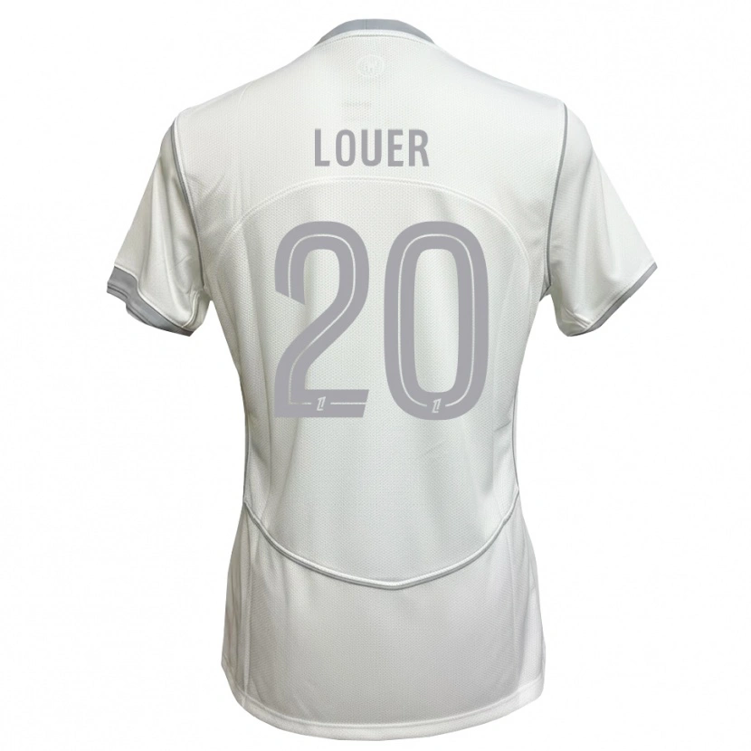 Danxen Niño Camiseta Marius Louër #20 Blanco Gris 2ª Equipación 2026/27 La Camisa México